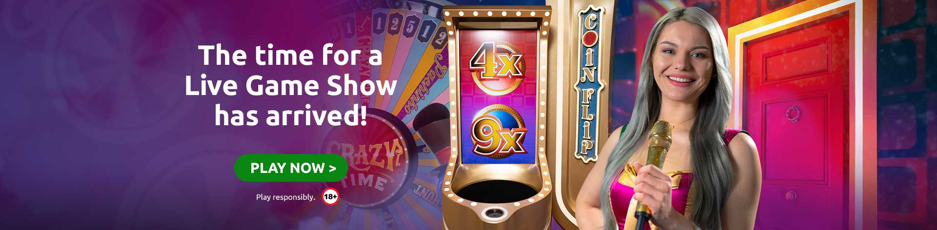 The time for a Live Game Show has arrived! Play now!